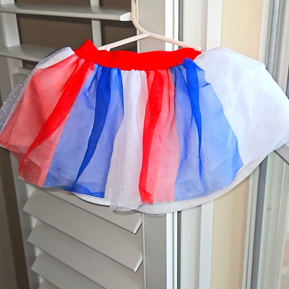 4th of July tutu - Disney tutu - red white and blue